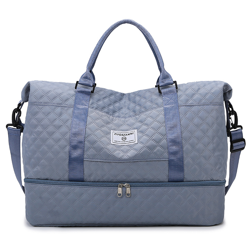 Bolsa de viaje plegable de rango corto, bolsa de natación de separación seca y húmeda, bolsa de ejercicio expandible, bolsa de viaje de negocios de gran capacidad
