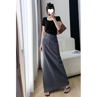 [2289 People Collected] Royal Sister Style High Waist Hip Suit Skirt for Women Spring and Summer New Style French Style Slimming Look