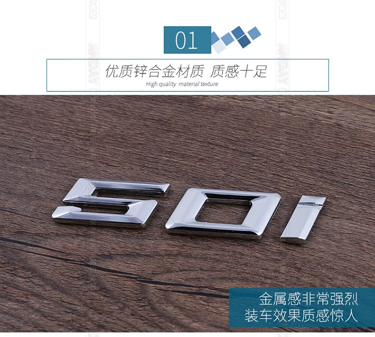Suitable for BMW X1, X3, X4, X5, and X6 models; used for modifying side fender emblems, four-wheel drive (4WD) badges, and XDrive car logos; digital stickers