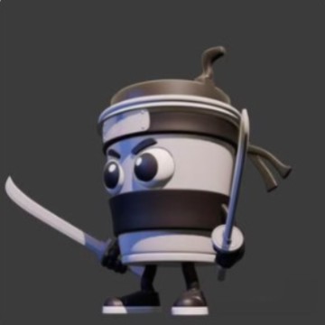 카푸치노 어새신 7.5CM (흑백))