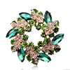 High-end brooch, accessory lapel pin, retro crystal, wholesale, Korean style