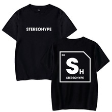 欧码s Hype Stereohype T-shirt Crewc Short Se Tee 印花棉T恤