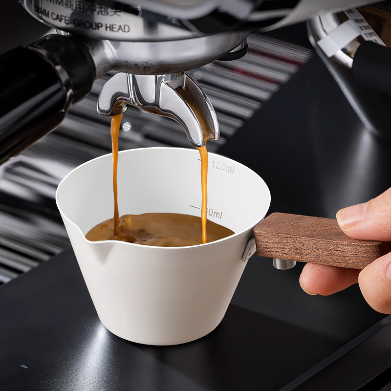 Coffee extraction cup espresso cup stainless steel coffee liquid extraction cup measuring cup liquid concentrate cup