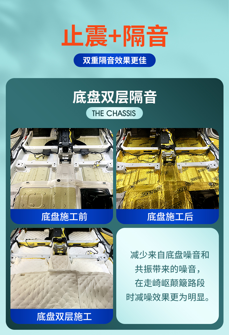 The whole car modified door car sound insulation anti-vibration board sound insulation cotton material four-wheel sound absorption cotton four-door noise reduction sticker self-adhesive