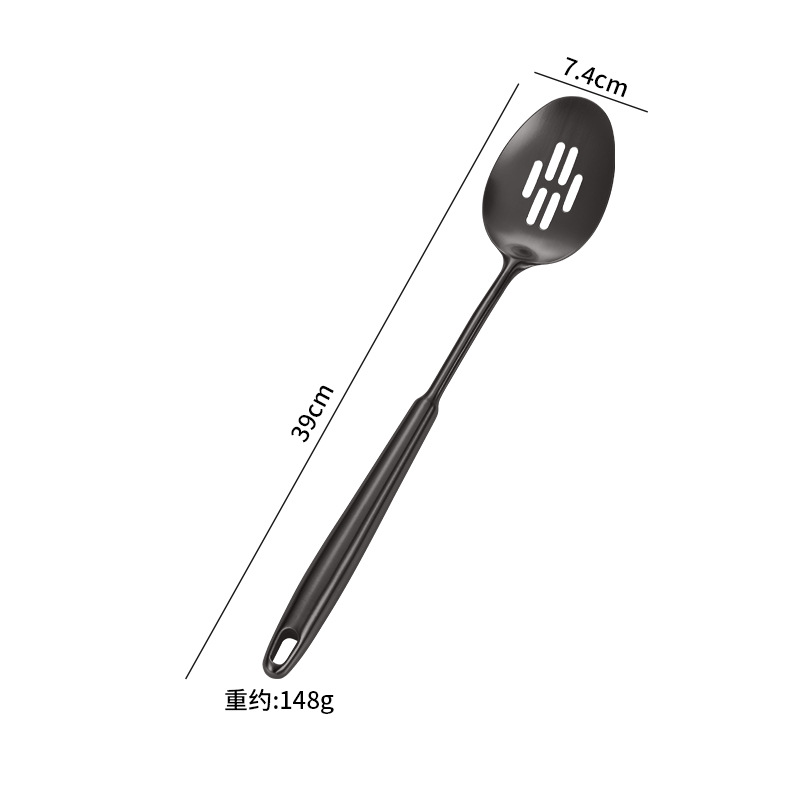 Amazon cocina de acero inoxidable guisado de fideos de pesca lengua cuchara de carne tenedor de patata conjunto de regalo