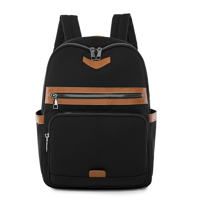 2023 verano nuevo estilo casual damas mochila de tela Oxford moda contraste color gran capacidad mochila de viaje al aire libre al por mayor