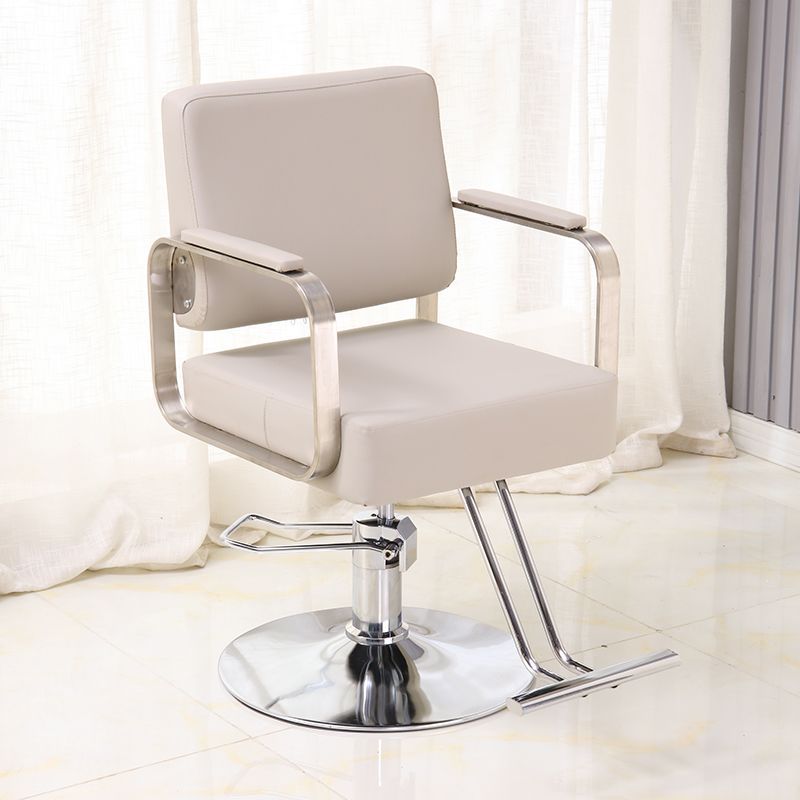 Pequeño pedal - asiento gris claro - reposabrazos plateados - disco galvanizado