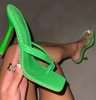 High slide, slippers, elegant footwear high heels, suitable for import, plus size