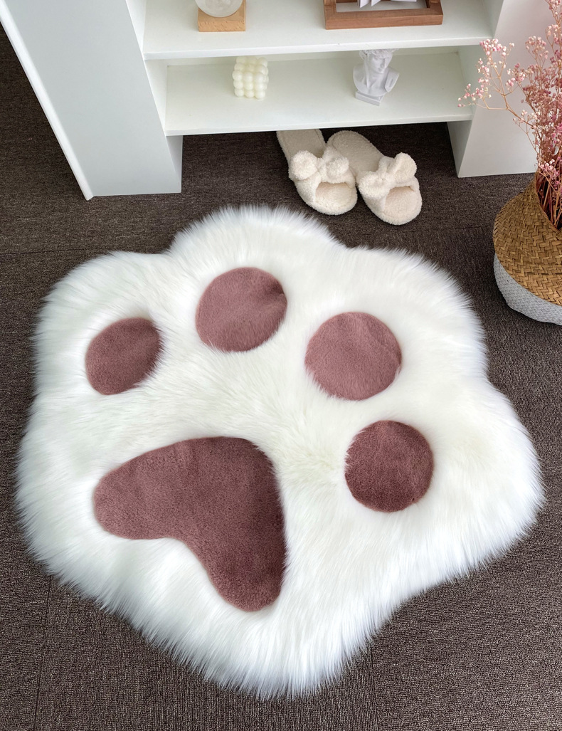 Cartoon Anime Cat Claw Carpet Girls Bedroom Bedside Floor Mat Internet Celebrity Decoration Cute Photo Plush Decorative Blanket
