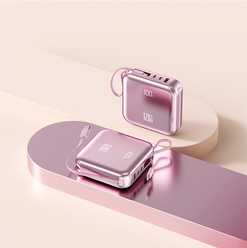 3C認証済み、飛行機に搭載可能、10000mAh、デュアルワイヤーパワーバンク、急速充電モバイル電源、ミニポータブル|undefined