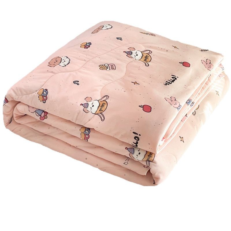 Tipo A Sensación de aire acondicionado para niños, siesta de jardín de infantes, edredón fresco de verano para bebés, edredón de seda de hielo, edredón fino de verano, lavable a máquina