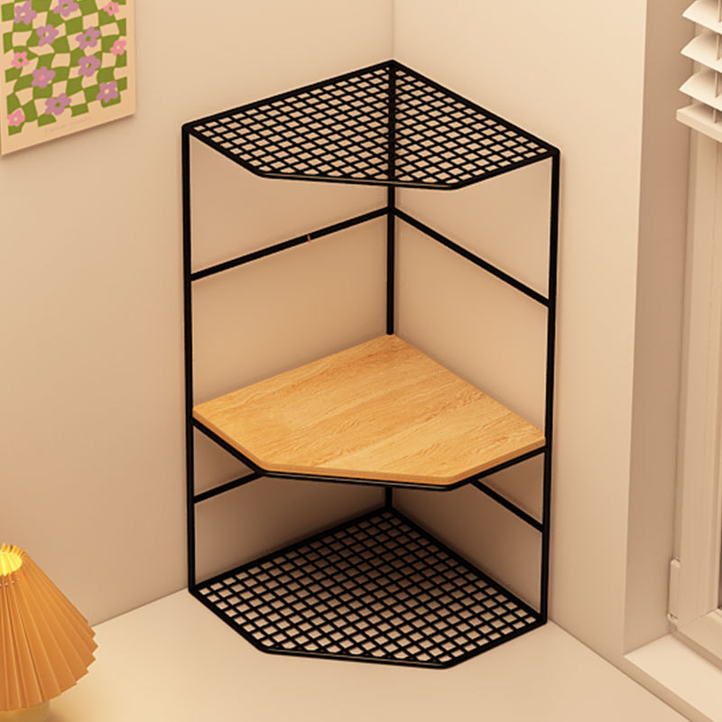 Desktop shelf bookshelf office corner snack cup holder dormitory storage artifact multi-layer triangle organizing rack