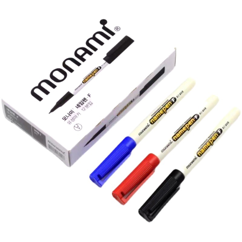 Rotulador Monami importado de Corea del Sur, rotulador de marcado y dibujo NAME PEN.F, rotulador a base de aceite.