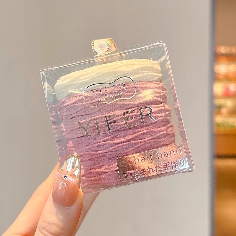 Niños de cabello de alta elasticidad niñas lindos cabello de cola de caballo anillo de cabello bolas de cabeza no lesionar cabello de cabello