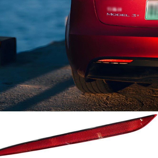 Accesorios Tesla Model3 Reflector para parachoques traseros Lámpara de niebla 1077406-00-F 1077407