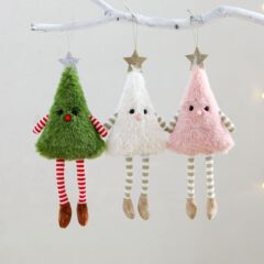 国境を越えた新製品クリスマス装飾品かわいいぬいぐるみクリスマスツリー人形ストラップ家庭パーティー人形置物