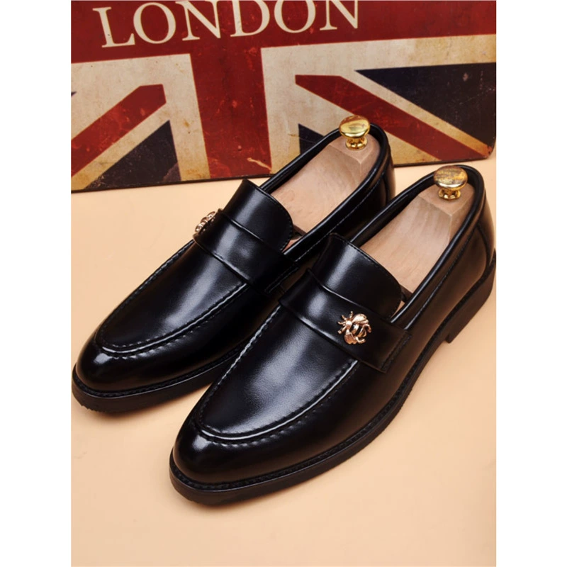 Кожаная обувь мужская корейская версия повседневного тренда