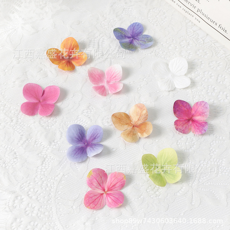 Highly Simulated Hydrangea Flower Pieces DIY Handmade Headwear and Clothing Matchinging Wedding Scene Decoration and Shooting Props