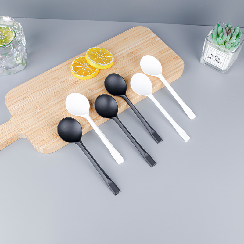 Cuchara desechable Cuchara de tortuga dorada Postres especiales para pesca de frutas