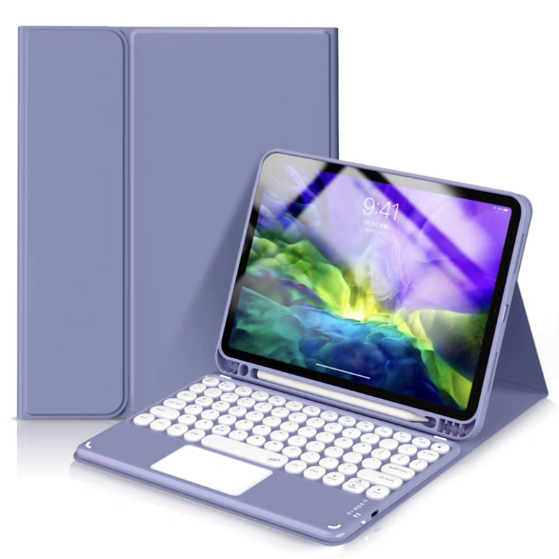 三星a11plus保护壳s11蓝牙键盘a9plus皮套a11圆键帽触控笔槽适用