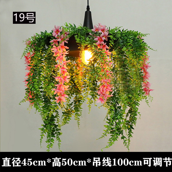 Lámpara Colgante Industrial para Plantas de Hierro Decorativa para Restaurante Bar y Cafetería