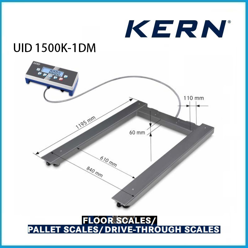 600/1500kg 托盘秤 EC型高分辨率 UID 1500K-1DM KERN品牌