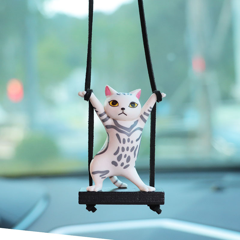 Twisted Waist Cat Car Pendant Car Interior Decoration Supplies Car Pendant Pendant Car Charms Car Supplies Batch