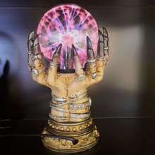 廠家批發一個起批魔幻場景布置個性魔手靜電離子閃電光魔法球魔燈