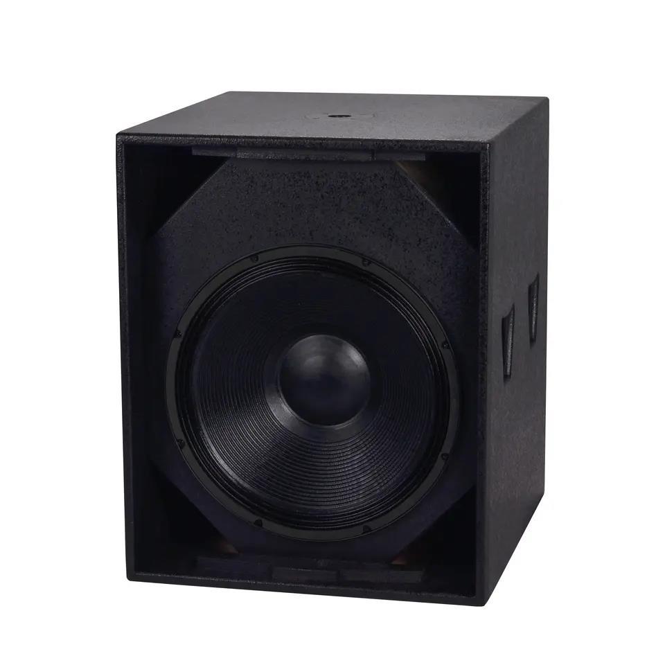 S18 caliente 18 pulgadas altavoz del sistema de sonido profesional 18 pulgadas subwoofer estéreo de baja frecuencia