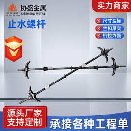 建筑工程三段式止水螺杆穿墙丝防水止水螺栓对拉丝杆国标A级螺栓