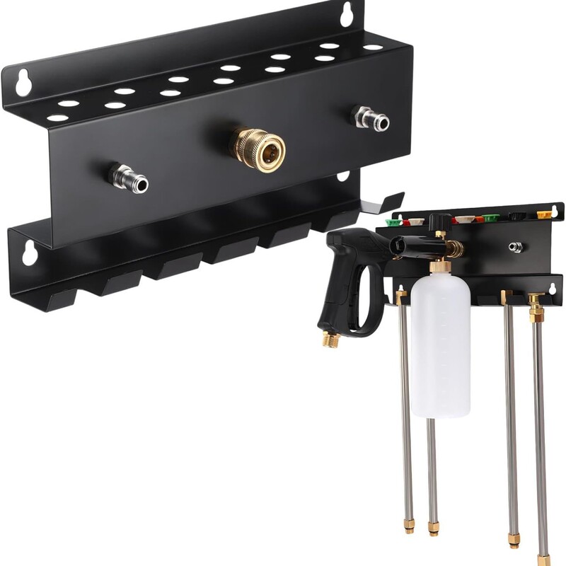High-pressure washer gun holder car wash accessories storage rod nozzle