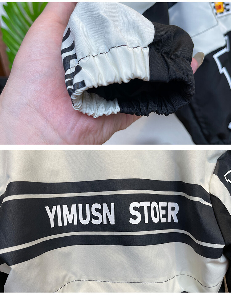 Motorcycle Suit 2024 Spring and Autumn Season New Korean Edition Children's Pi Shuai Jacket Boys' Trendy Cool Coat_voghion.com