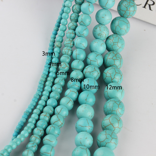 Turquoise round beads