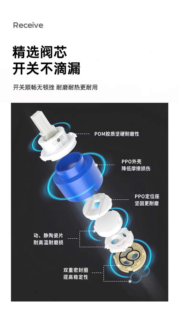 All-copper shower head set, hotel, home, homestay, high-end, simple, thickened explosion-proof shower head set undefined