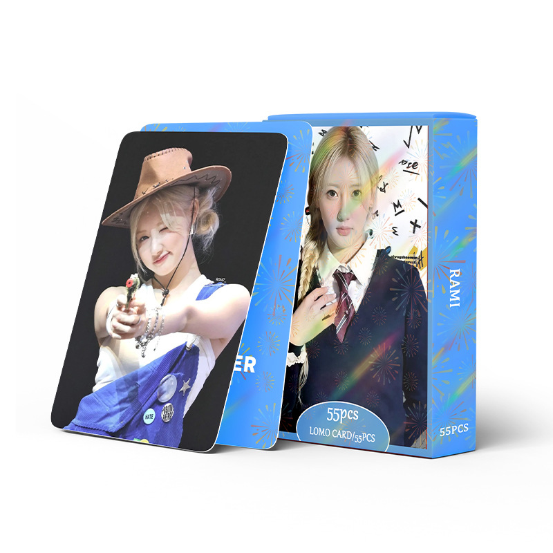 Cadena total, una gran cantidad de stock, 55 hojas de tinta BT SK IVE ATEEZ KPOP, estrellas coreanas alrededor de LOMO