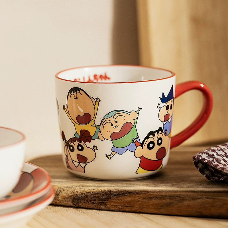 [Современные домохозяйки & Crayon Shinchan паровозик] Керамическая миска, плиточная посуда, новая бытовая японская посуда