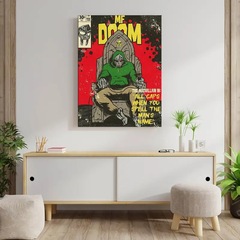 Amazon Retro Cartoon Anime Living Room Bedroom Sofa Background Canvas Wall Hangings Decorative Painting Core Oil Cloth Painting