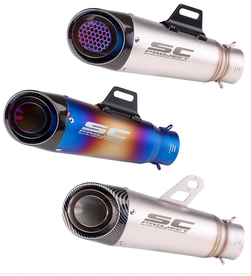 Street-style SC double-layer and triple-layer motorcycle exhaust pipe for Ninja Z250 300 400 MT0709 R25R3R6
