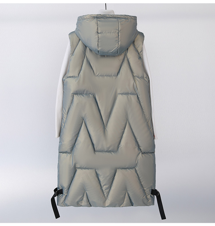 Damenbekleidung Neue Wintermäntel Baumwolljacke Lange Weste Damen Herbst- und Wintermode Mit Kapuze Stil Lässige Weste Jacke_voghion.com