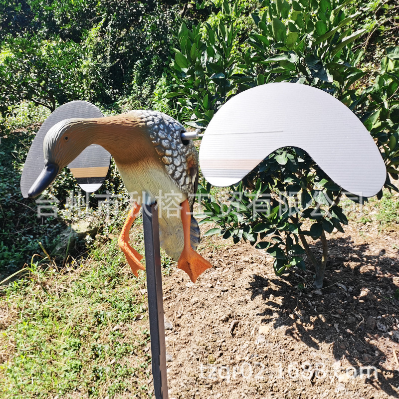 Travel electric plastic animal model, resin decor, remote control, duck