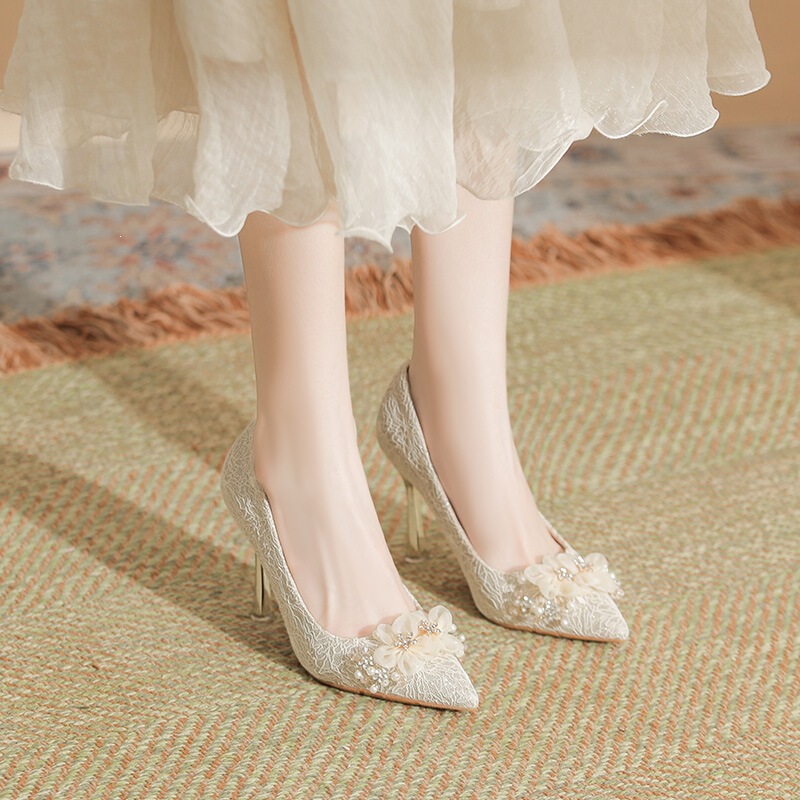 316-A180 French-Style Small Size High Heels New Wedding Shoes for Wedding Banquets and Traditional Wedding Dresses, Large Size, Extra Wide, Sizes 41 43 316-A180 French-Style Small Size High Heels New Wedding Shoes for Wedding Banquets and Traditional Wedding Dresses, Large Size, Extra Wide, Sizes 41 43