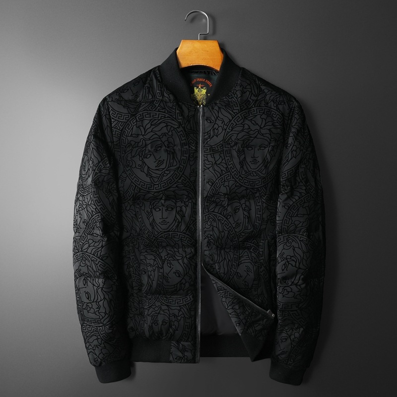 Men's short keep warm winter down jacket with down
