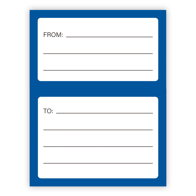 50 pegatinas/paquete etiqueta de correo de dirección universal etiqueta autoadhesiva de escritura a mano para el sobre de la caja de correo y etiqueta de envío