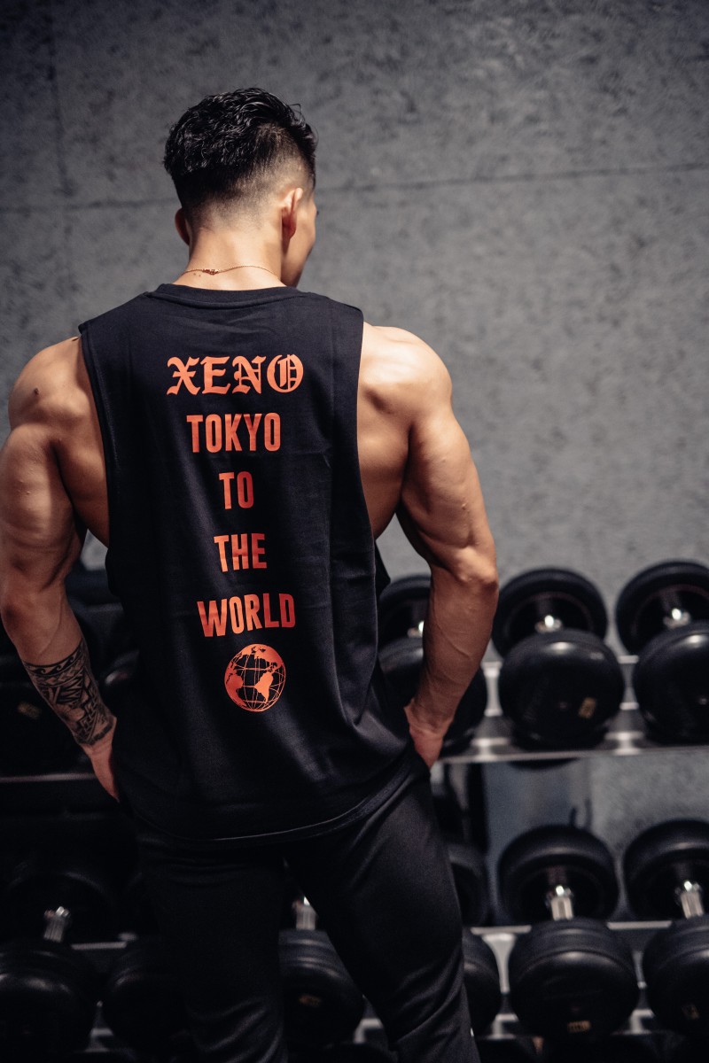 Men's Sleeveless T-Shirt Trendy Brand Muscular Design Fitness Summer Running Training Vest Sports Clothes For Men_viptrois.com