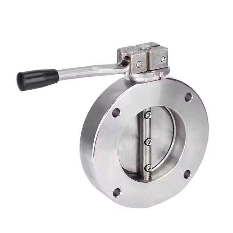 SHSV 负压阀门DN50 65 80 100 125 150 200手动高真空蝶阀GI不锈