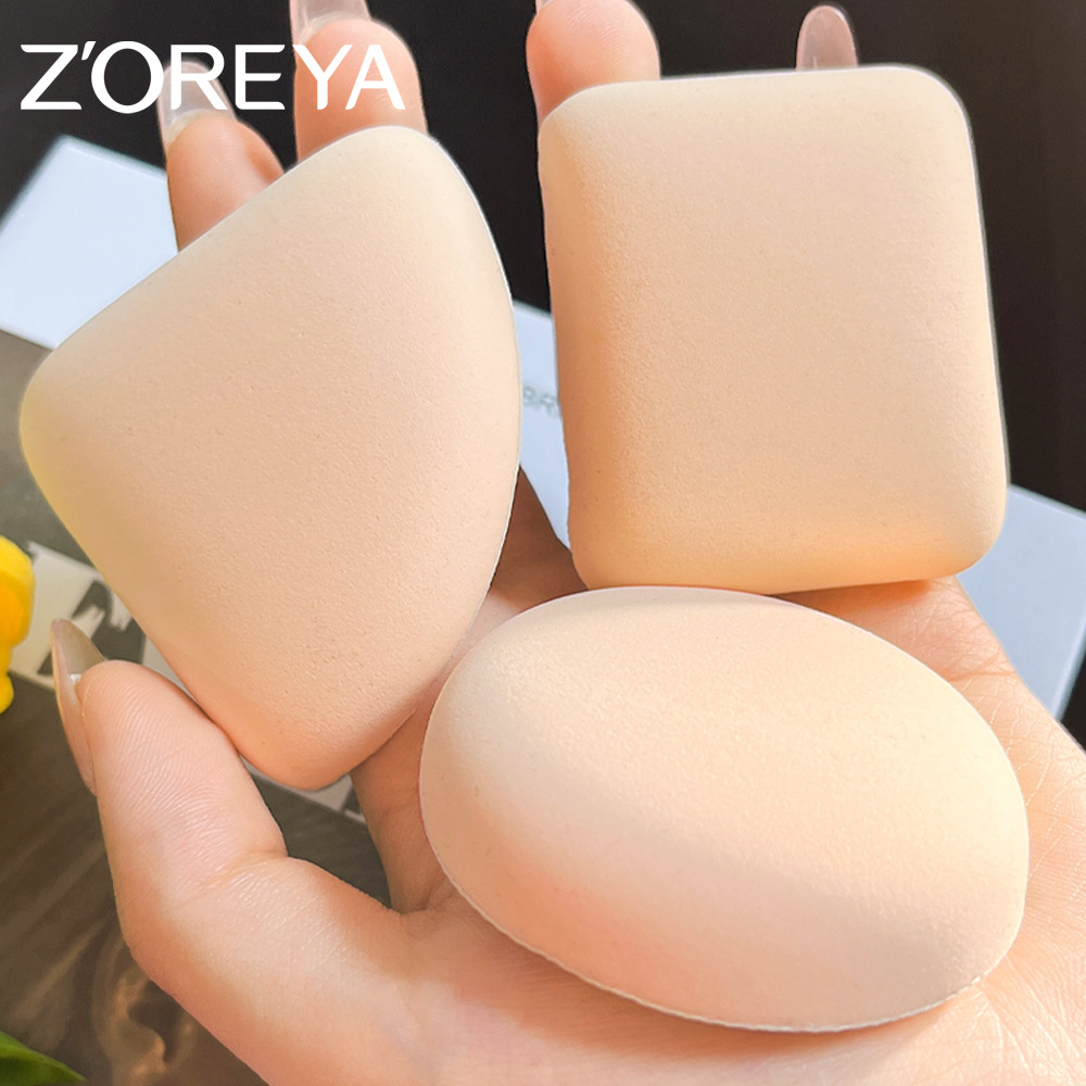 Albuje de polvo de malvavisco personalizado, soplo de esponja de doble propósito húmedo y seco, sin polvo, 100 puntos, juego de caja de regalo de soplo de cojín al por mayor