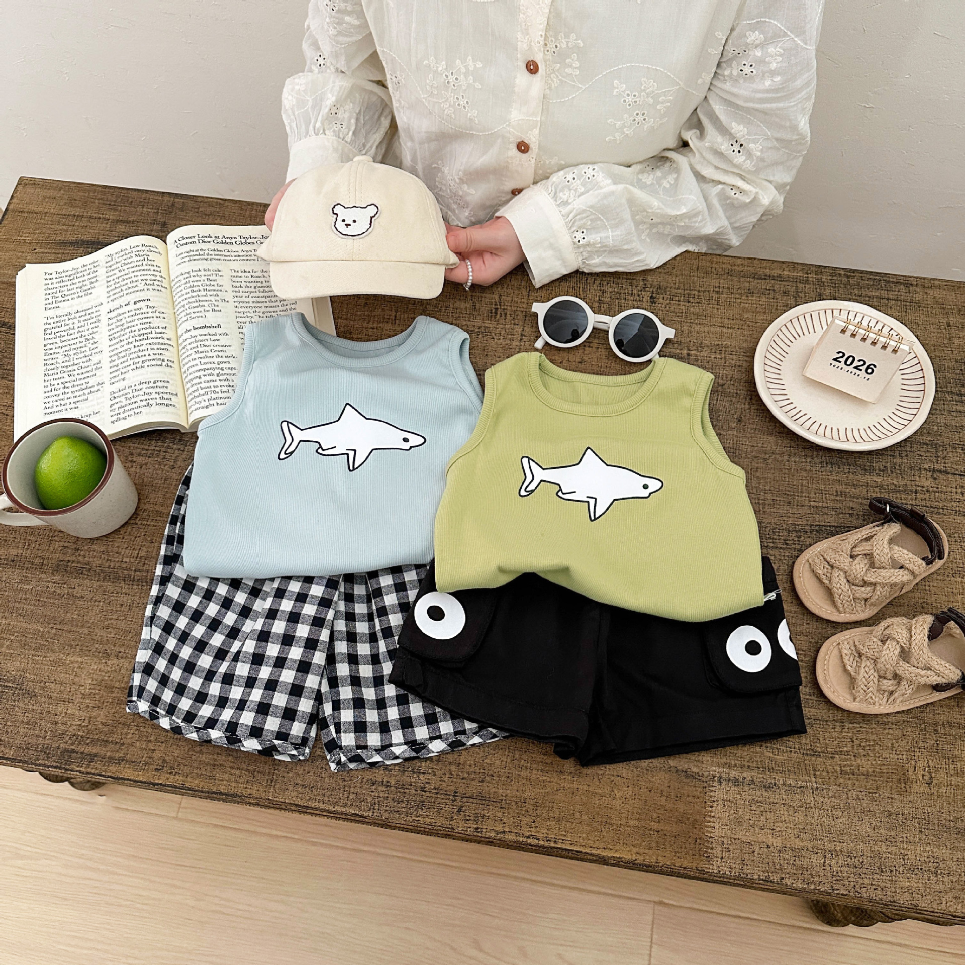 ins coreano de verano bebés chaleco frío 2026 nueva ropa de bebé para niños delgada camisa transpirable sin mangas