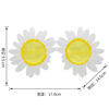 Glasses solar-powered for adults, children's funny evening dress, decorations suitable for photo sessions, props, sunflower, flowered