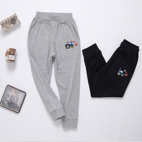 2024 Spring New Arrival Long Pants: Cartoon-Printed Little Sweatpants—Kids' Korean-Style Casual Pants, Manufacturer Supply, Drop Shipping Available for Single Items.
