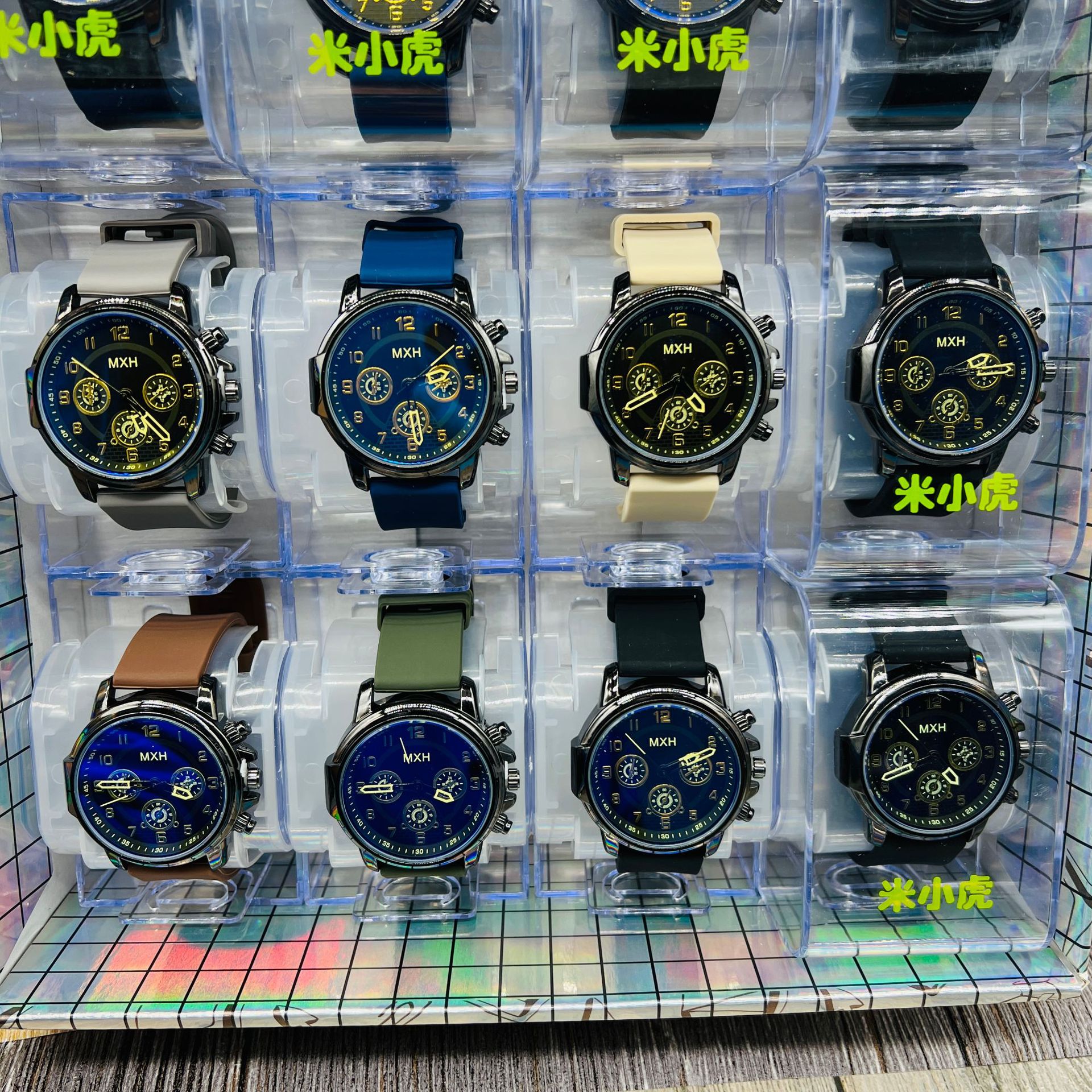 Reloj de cuarzo nuevo reloj electrónico LED coreano simple reloj de estudiante caja de plástico transparente reloj gran cantidad Congyo